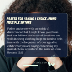 PRAYER POINTS TO HELP YOU CHOOSE BETWEEN MULTIPLE SUITORS
