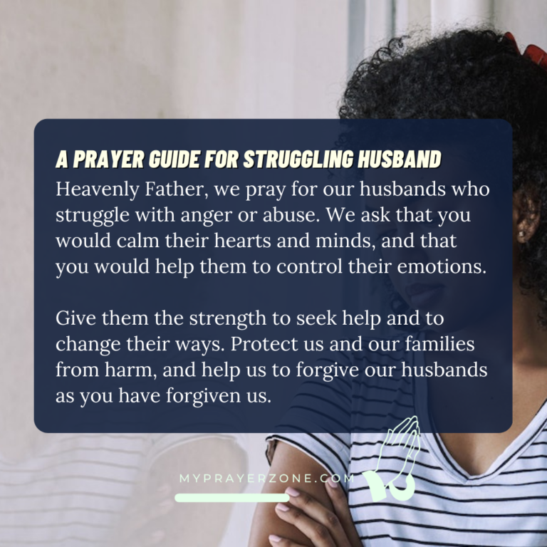 A Prayer Guide for Struggling Husband