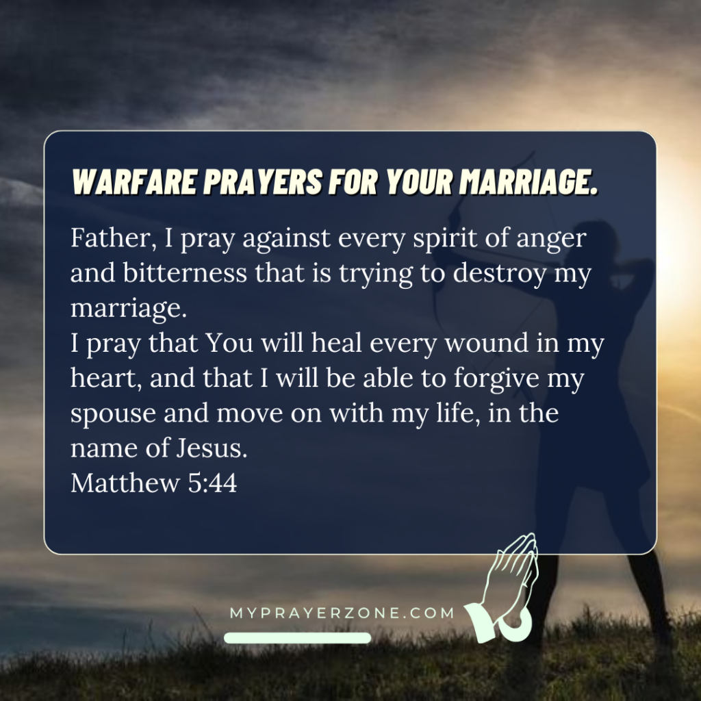 WARFARE PRAYERS FOR YOUR MARRIAGE