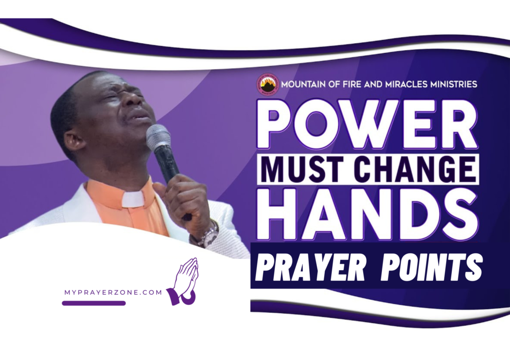 POWER MUST CHANGE HANDS PRAYER POINTS SEPTEMBER 2024