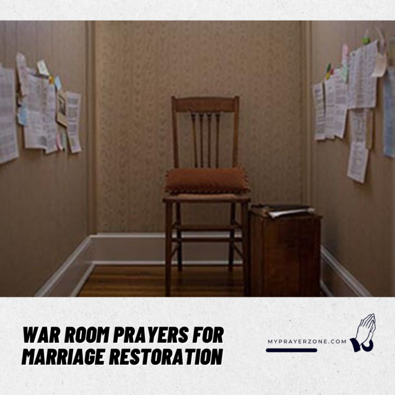 War Room Prayers for Marriage Restoration