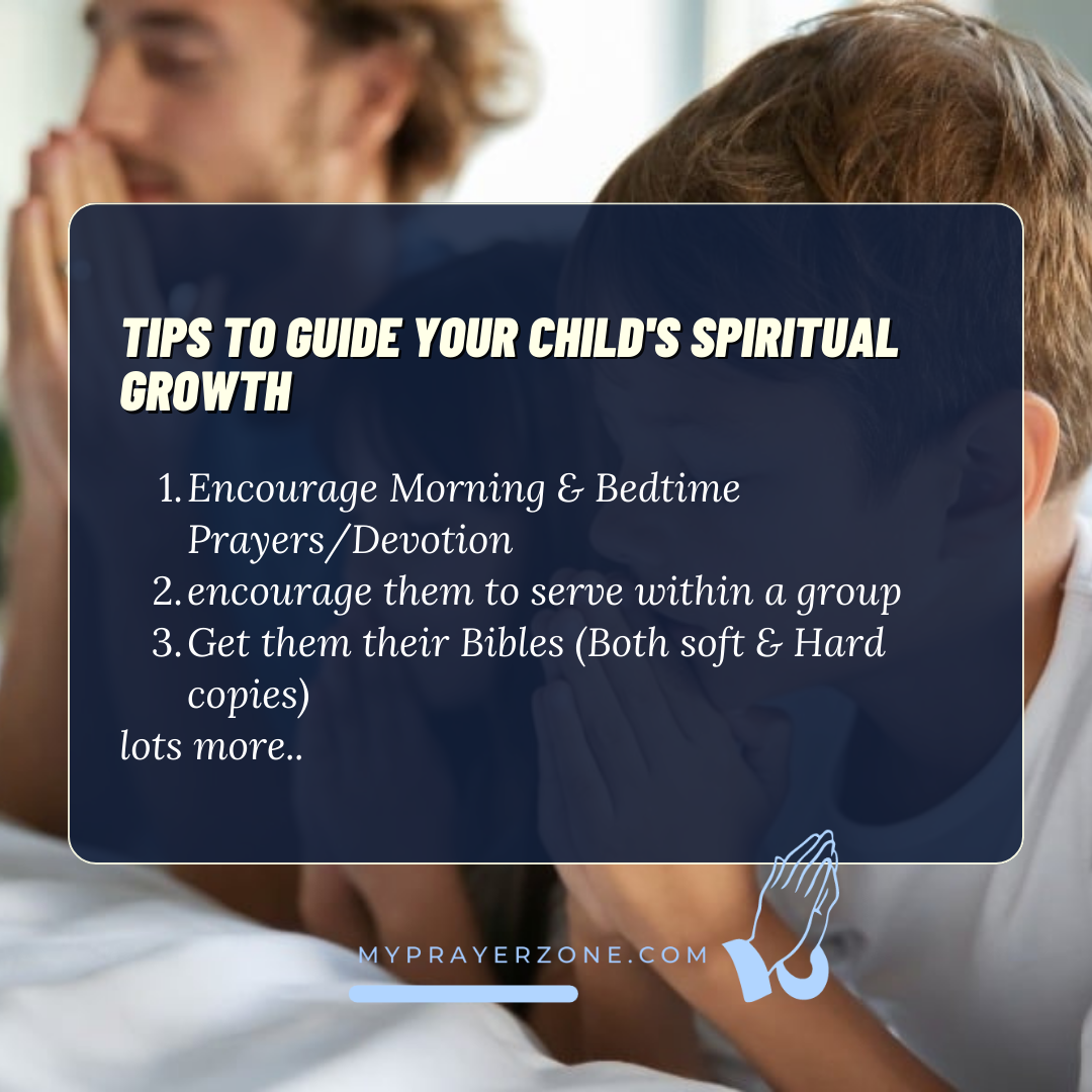 PRAYERS FOR CHILDREN'S SPIRITUAL GROWTH