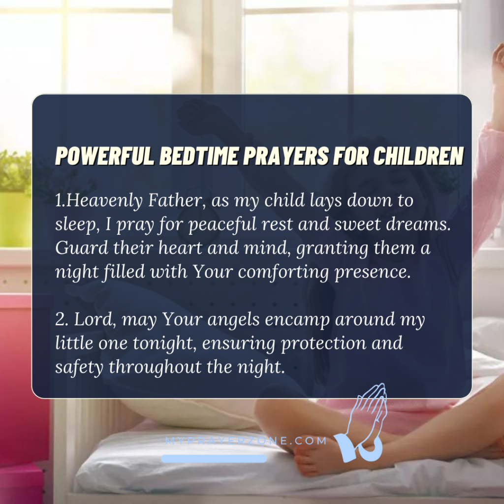 Bedtime Prayers to Say for Children