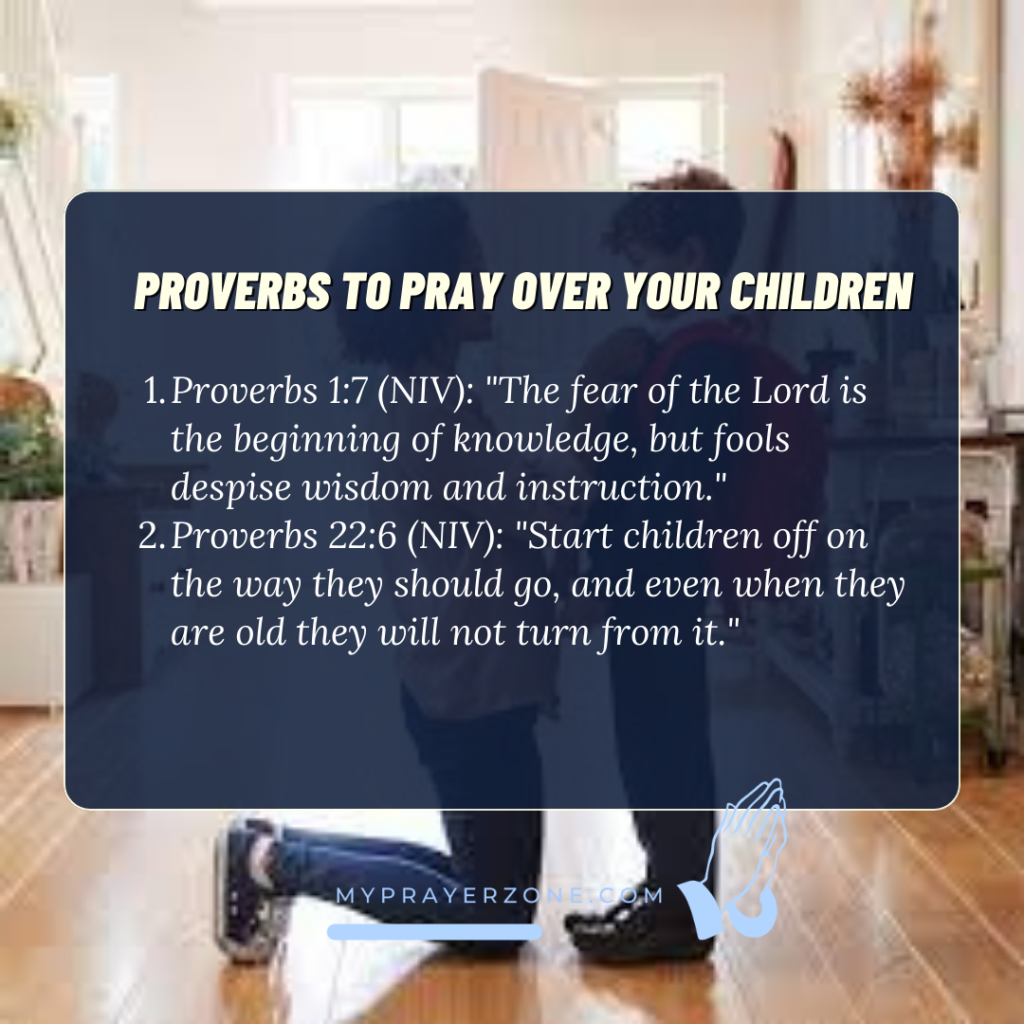 Proverbs to Pray over your Children