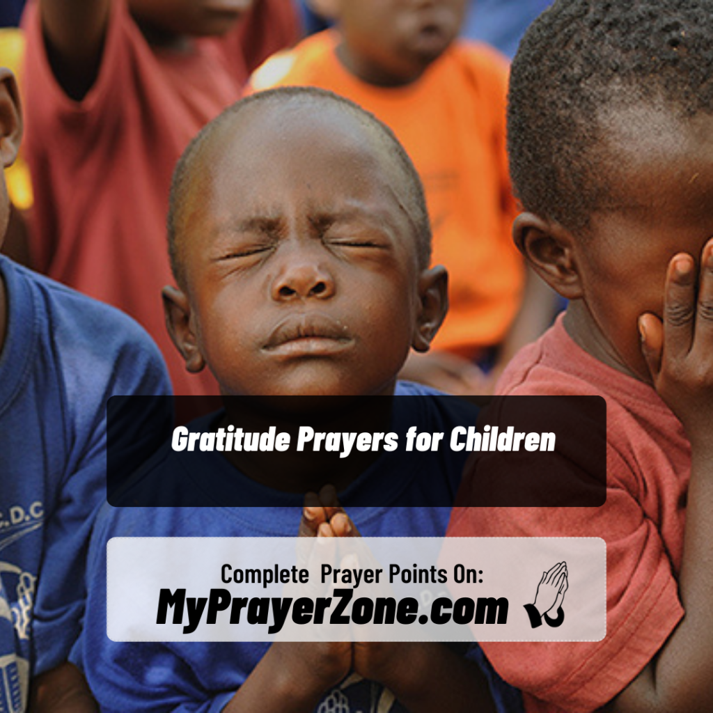 Prayers of Gratitude for Children