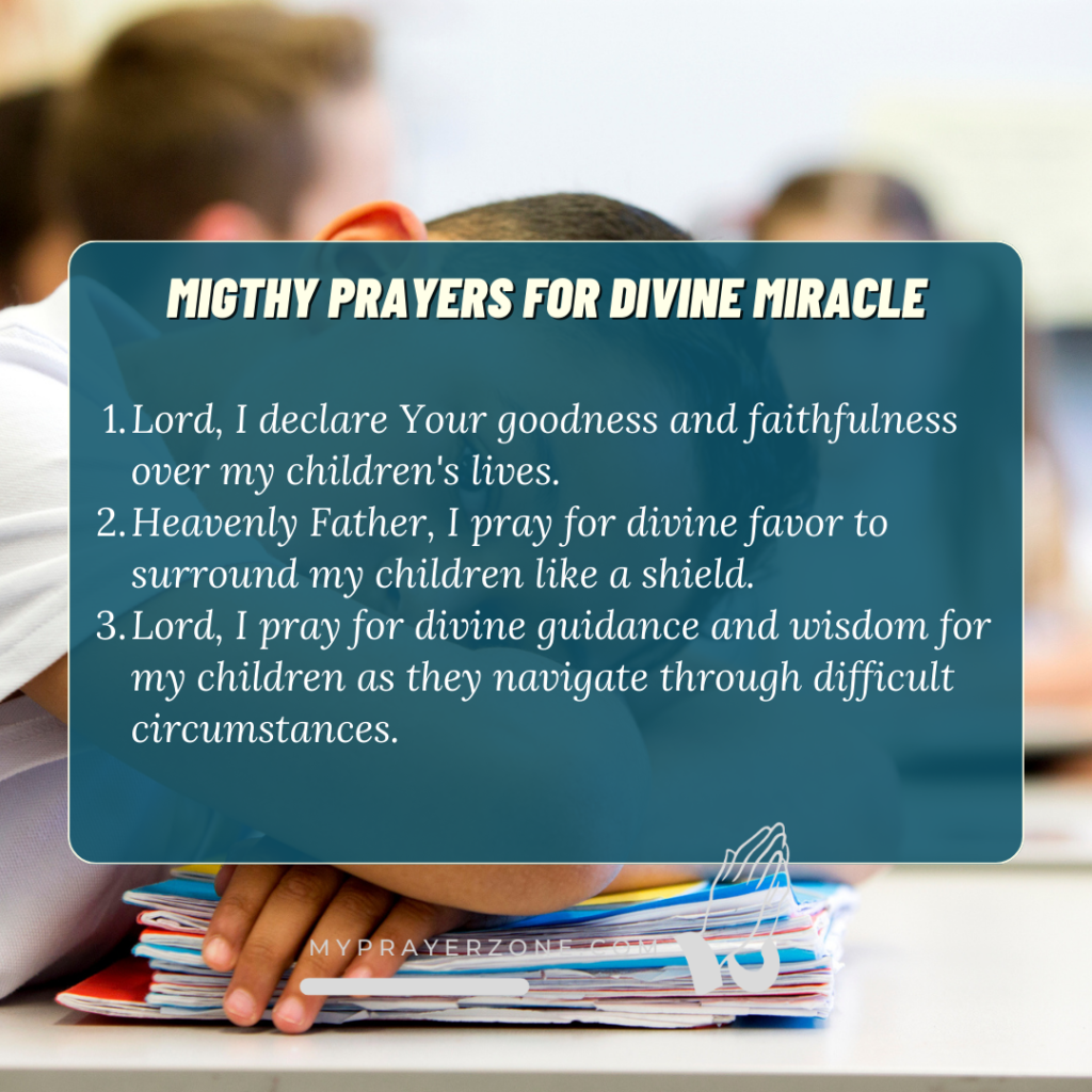 Migthy prayers for divine miracle