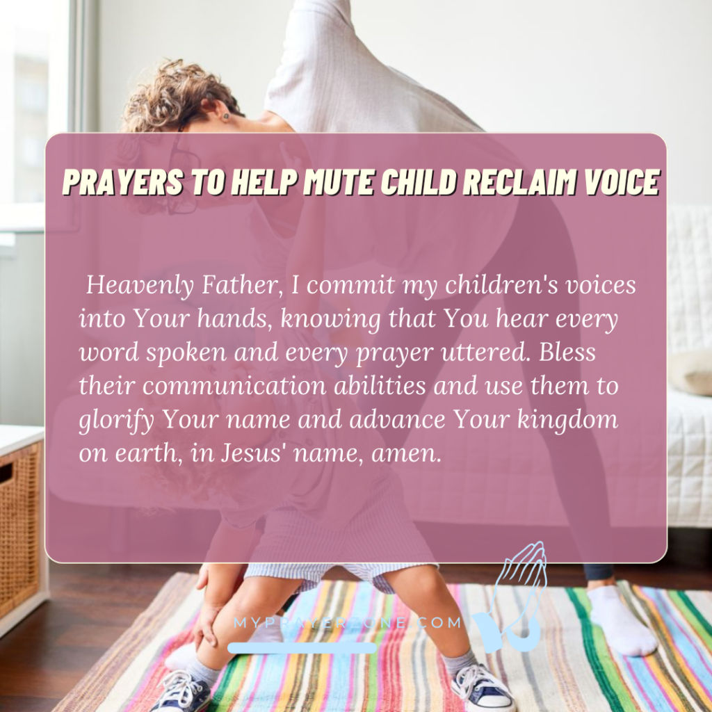 Prayers TO Help Mute Child Reclaim Voice