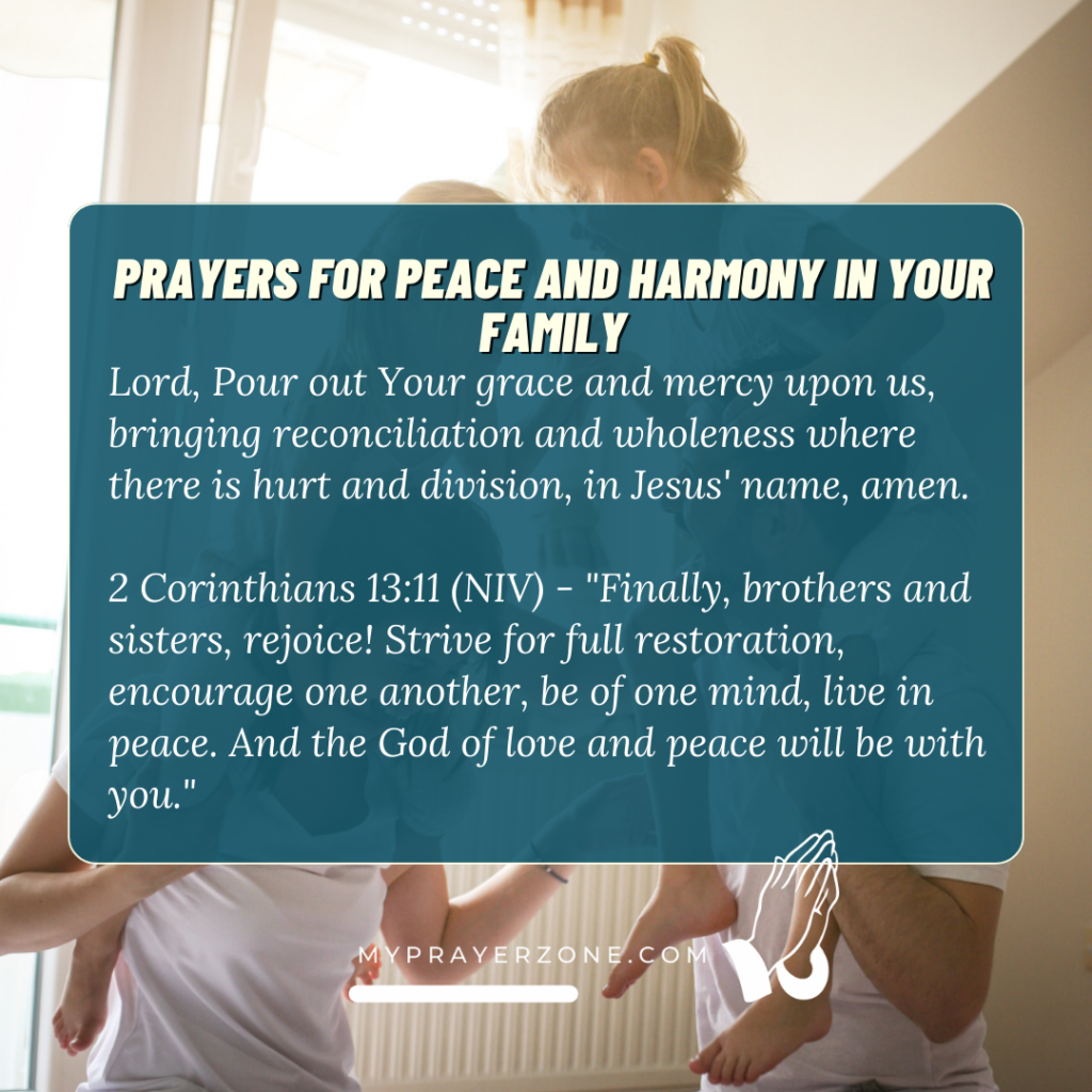 Prayers for Peace and Harmony in Your Family