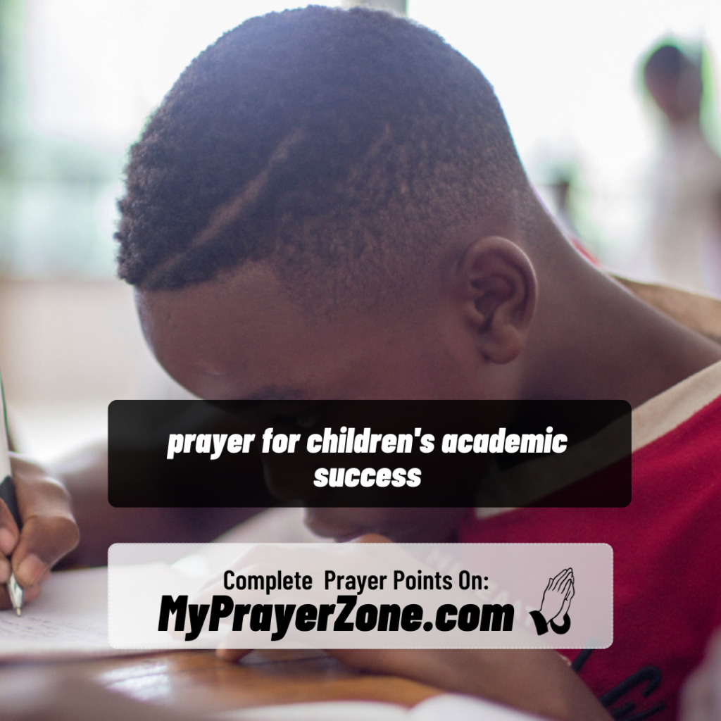 Prayers for children Academic success