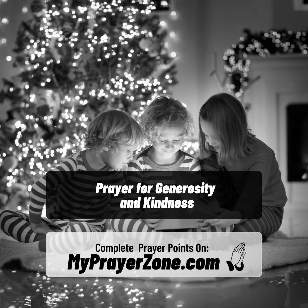 Prayer for Generosity and Kindness