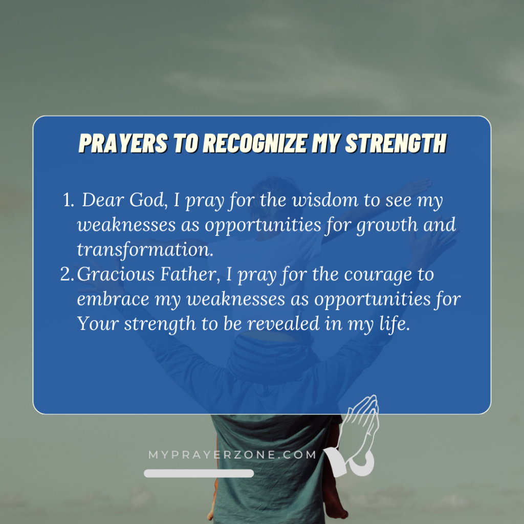 Prayers to discover strength